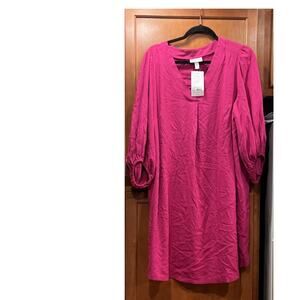 Isabel Maternity Relaxed Shift Dress Berry Women’s Xl